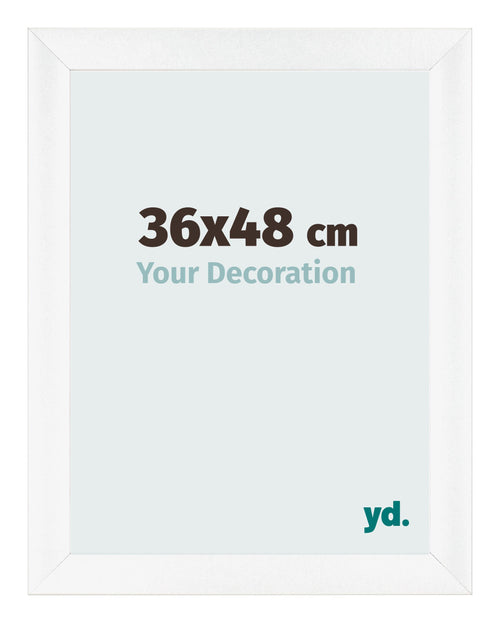 Cornice 36x48cm Bianco Vintage MDF Pisa Davanti Dimensione | Yourdecoration.it