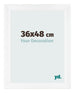 Cornice 36x48cm Bianco Vintage MDF Pisa Davanti Dimensione | Yourdecoration.it