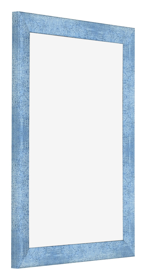 Cornice 36x48cm Blu Acceso Spazzato MDF Pisa Davanti Obliquo | Yourdecoration.it