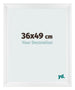 Cornice 36x49cm Bianco Vintage MDF Pisa Davanti Dimensione | Yourdecoration.it