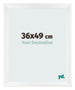 Cornice 36x49cm Bianco Vintage MDF Pisa Davanti Dimensione | Yourdecoration.it