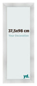 Cornice 37 5x98cm Alluminio Spazzolato MDF Pisa Davanti Dimensione | Yourdecoration.it