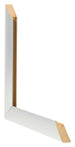 Cornice 37 5x98cm Alluminio Spazzolato MDF Pisa Dettaglio Intersezione | Yourdecoration.it