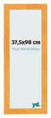 Cornice 37 5x98cm Arancione MDF Pisa Davanti Dimensione | Yourdecoration.it
