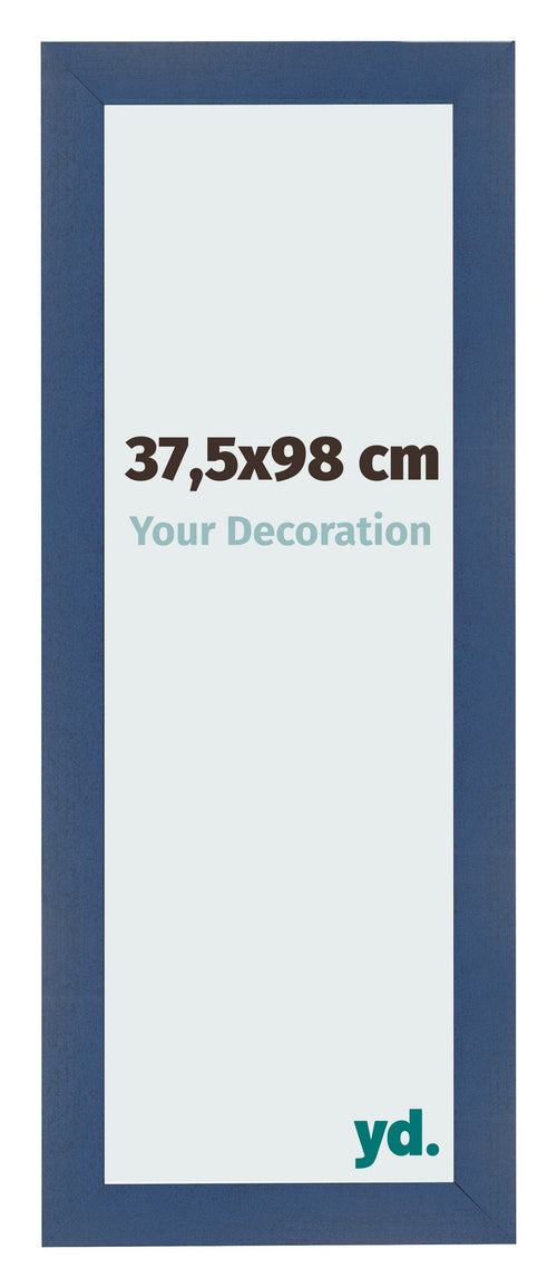 Cornice 37 5x98cm Blu Scuro Spazzato MDF Pisa Davanti Dimensione | Yourdecoration.it