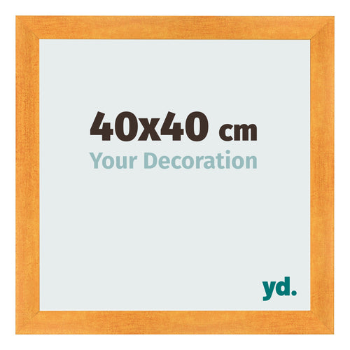Cornice 40x40cm Arancione MDF Pisa Davanti Dimensione | Yourdecoration.it