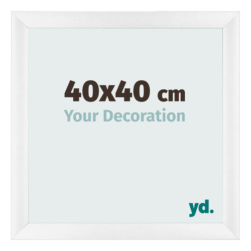 Cornice 40x40cm Bianco Vintage MDF Pisa Davanti Dimensione | Yourdecoration.it