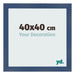 Cornice 40x40cm Blu Scuro Spazzato MDF Pisa Davanti Dimensione | Yourdecoration.it