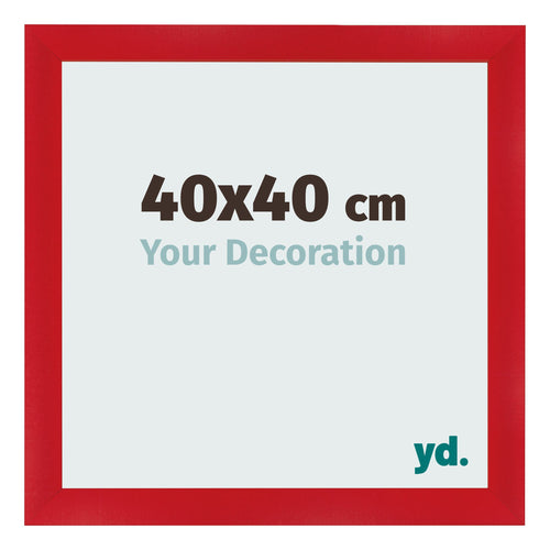 Cornice 40x40cm Rosso MDF Pisa Davanti Dimensione | Yourdecoration.it