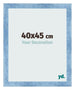 Cornice 40x45cm Blu Acceso Spazzato MDF Pisa Davanti Dimensione | Yourdecoration.it