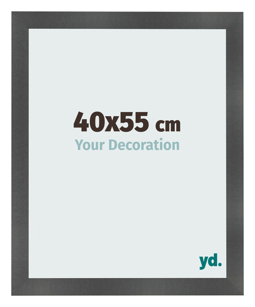 Cornice 40x55cm Nero Argento Lucido MDF Pisa Davanti Dimensione | Yourdecoration.it
