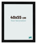 Cornice 40x55cm Nero Argento Lucido MDF Pisa Davanti Dimensione | Yourdecoration.it