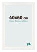 Cornice 40x60cm Bianco Vintage MDF Pisa Davanti Dimensione | Yourdecoration.it