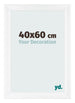 Cornice 40x60cm Bianco Vintage MDF Pisa Davanti Dimensione | Yourdecoration.it