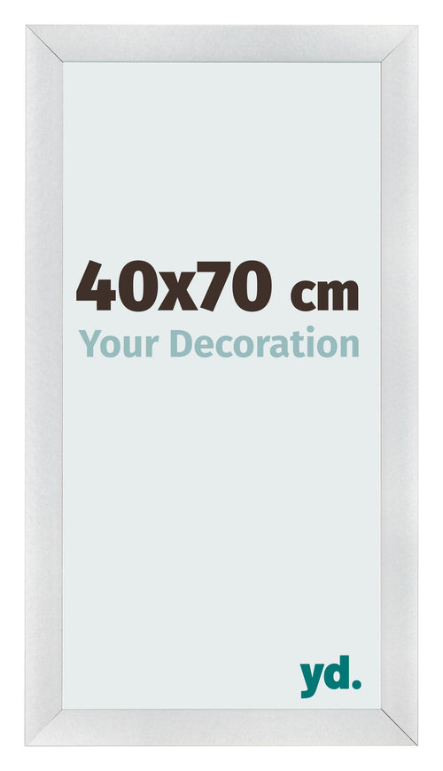 Cornice 40x70cm Argento Nero Spazzato MDF Pisa Davanti Dimensione | Yourdecoration.it
