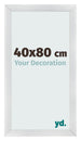 Cornice 40x80cm Argento Nero Spazzato MDF Pisa Davanti Dimensione | Yourdecoration.it