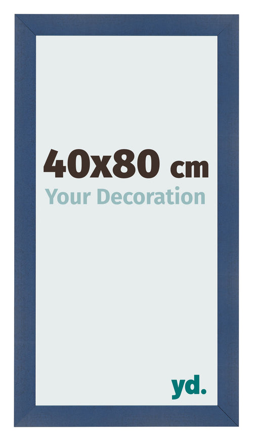 Cornice 40x80cm Blu Scuro Spazzato MDF Pisa Davanti Dimensione | Yourdecoration.it