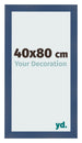 Cornice 40x80cm Blu Scuro Spazzato MDF Pisa Davanti Dimensione | Yourdecoration.it