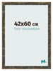 Cornice 42x60cm Blu Oro Fondente MDF Pisa Davanti Dimensione | Yourdecoration.it
