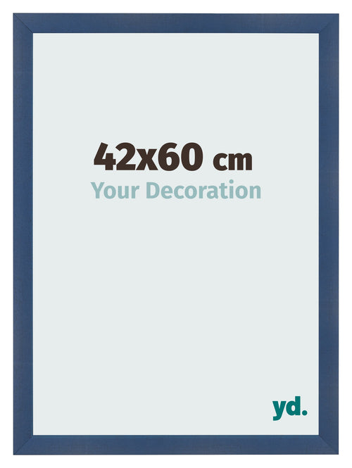 Cornice 42x60cm Blu Scuro Spazzato MDF Pisa Davanti Dimensione | Yourdecoration.it