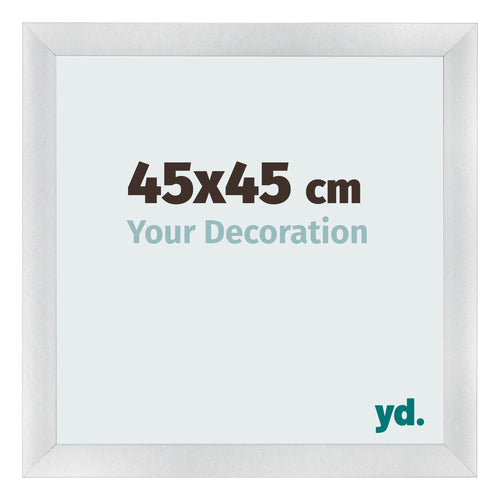 Cornice 45x45cm Argento Nero Spazzato MDF Pisa Davanti Dimensione | Yourdecoration.it