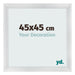 Cornice 45x45cm Argento Nero Spazzato MDF Pisa Davanti Dimensione | Yourdecoration.it
