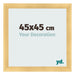 Cornice 45x45cm Oro Vintage MDF Pisa Davanti Dimensione | Yourdecoration.it