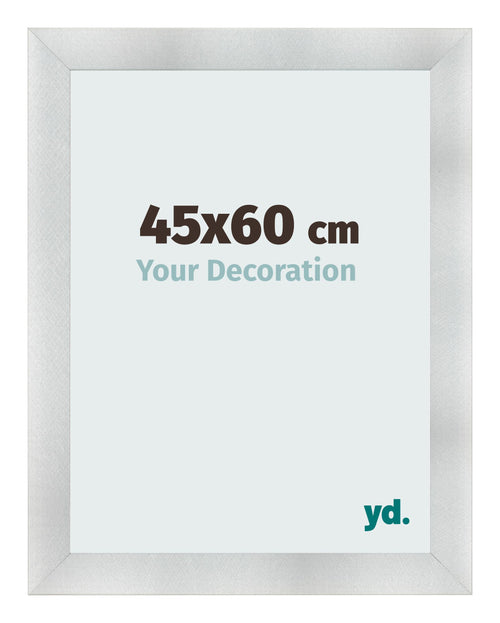Cornice 45x60cm Alluminio Spazzolato MDF Pisa Davanti Dimensione | Yourdecoration.it