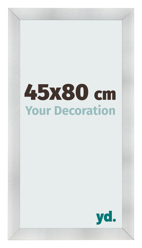 Cornice 45x80cm Alluminio Spazzolato MDF Pisa Davanti Dimensione | Yourdecoration.it