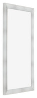 Cornice 45x80cm Alluminio Spazzolato MDF Pisa Davanti Obliquo | Yourdecoration.it
