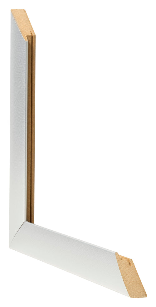 Cornice 45x80cm Alluminio Spazzolato MDF Pisa Dettaglio Intersezione | Yourdecoration.it