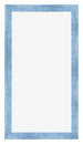Cornice 45x80cm Blu Acceso Spazzato MDF Pisa Davanti | Yourdecoration.it