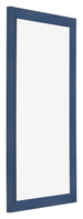 Cornice 45x80cm Blu Scuro Spazzato MDF Pisa Davanti Obliquo | Yourdecoration.it
