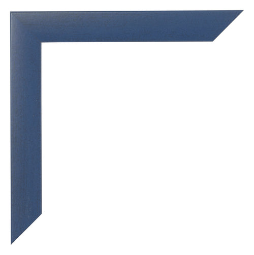 Cornice 45x80cm Blu Scuro Spazzato MDF Pisa Dettaglio Angolo | Yourdecoration.it