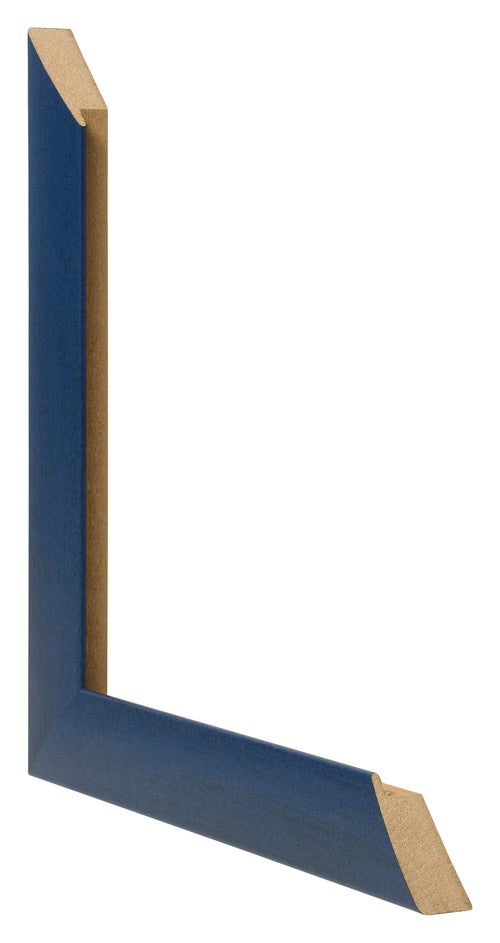 Cornice 45x80cm Blu Scuro Spazzato MDF Pisa Dettaglio Intersezione | Yourdecoration.it