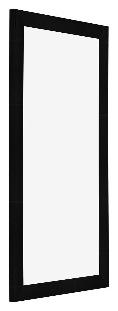 Cornice 45x80cm Nero Argento Lucido MDF Pisa Davanti Obliquo | Yourdecoration.it