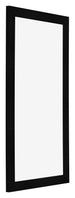 Cornice 45x80cm Nero Argento Lucido MDF Pisa Davanti Obliquo | Yourdecoration.it