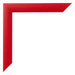 Cornice 45x80cm Rosso MDF Pisa Dettaglio Angolo | Yourdecoration.it