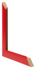 Cornice 45x80cm Rosso MDF Pisa Dettaglio Intersezione | Yourdecoration.it