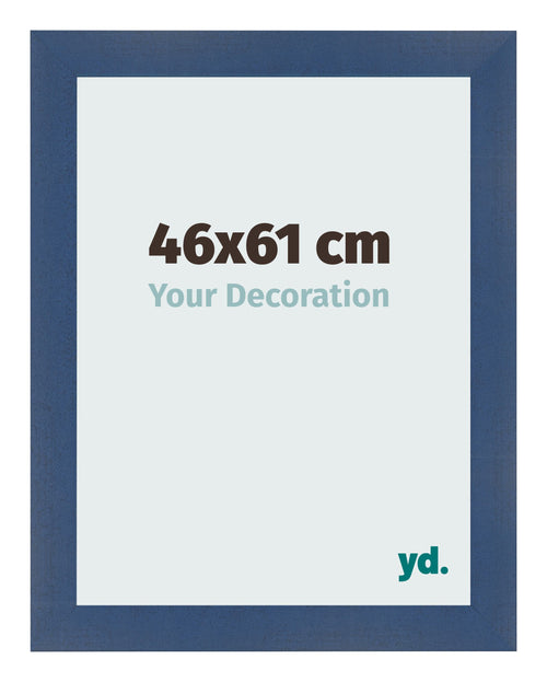 Cornice 46x61cm Blu Scuro Spazzato MDF Pisa Davanti Dimensione | Yourdecoration.it