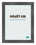 Cornice 46x61cm Nero Argento Lucido MDF Pisa Davanti Dimensione | Yourdecoration.it