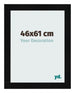 Cornice 46x61cm Nero Argento Lucido MDF Pisa Davanti Dimensione | Yourdecoration.it