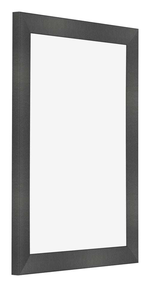 Cornice 46x61cm Nero Argento Lucido MDF Pisa Davanti Obliquo | Yourdecoration.it