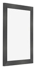 Cornice 46x61cm Nero Argento Lucido MDF Pisa Davanti Obliquo | Yourdecoration.it