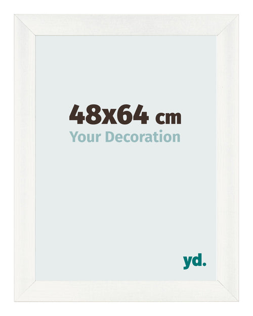 Cornice 48x64cm Bianco Vintage MDF Pisa Davanti Dimensione | Yourdecoration.it