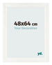 Cornice 48x64cm Bianco Vintage MDF Pisa Davanti Dimensione | Yourdecoration.it