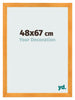 Cornice 48x67cm Arancione MDF Pisa Davanti Dimensione | Yourdecoration.it