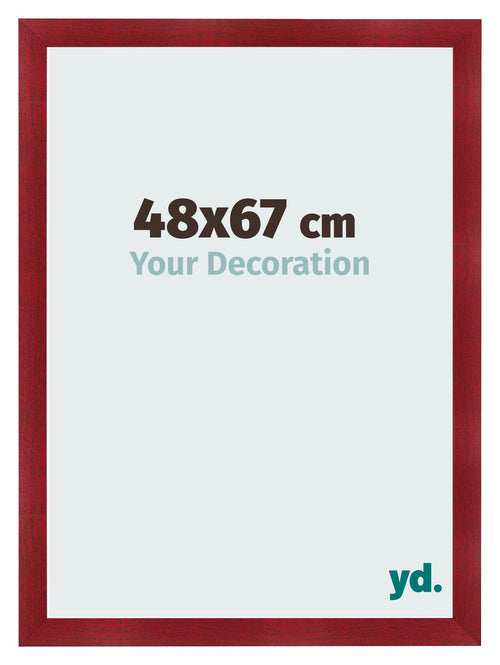 Cornice 48x67cm Vino Rosso Spazzato MDF Pisa Davanti Dimensione | Yourdecoration.it