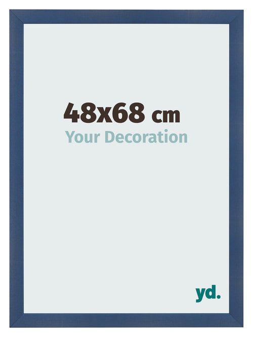 Cornice 48x68cm Blu Scuro Spazzato MDF Pisa Davanti Dimensione | Yourdecoration.it