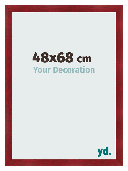 Cornice 48x68cm Vino Rosso Spazzato MDF Pisa Davanti Dimensione | Yourdecoration.it